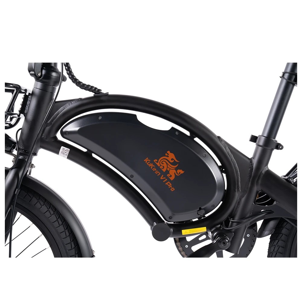 Kukirin V1 Pro — pormenor da bateria integrada no quadro